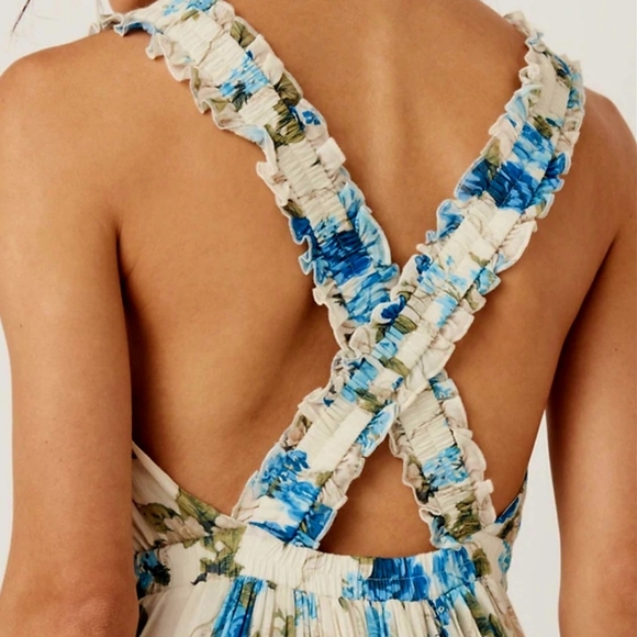 Spell and the Gypsy Collective Rose Garden Strappy Soirée Gown Midi dress (NWT) - Picture 6 of 11